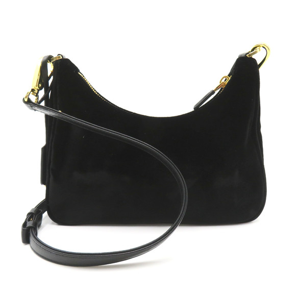 Prada Nero Velvet Shoulder Bag - Picture 1 of 10